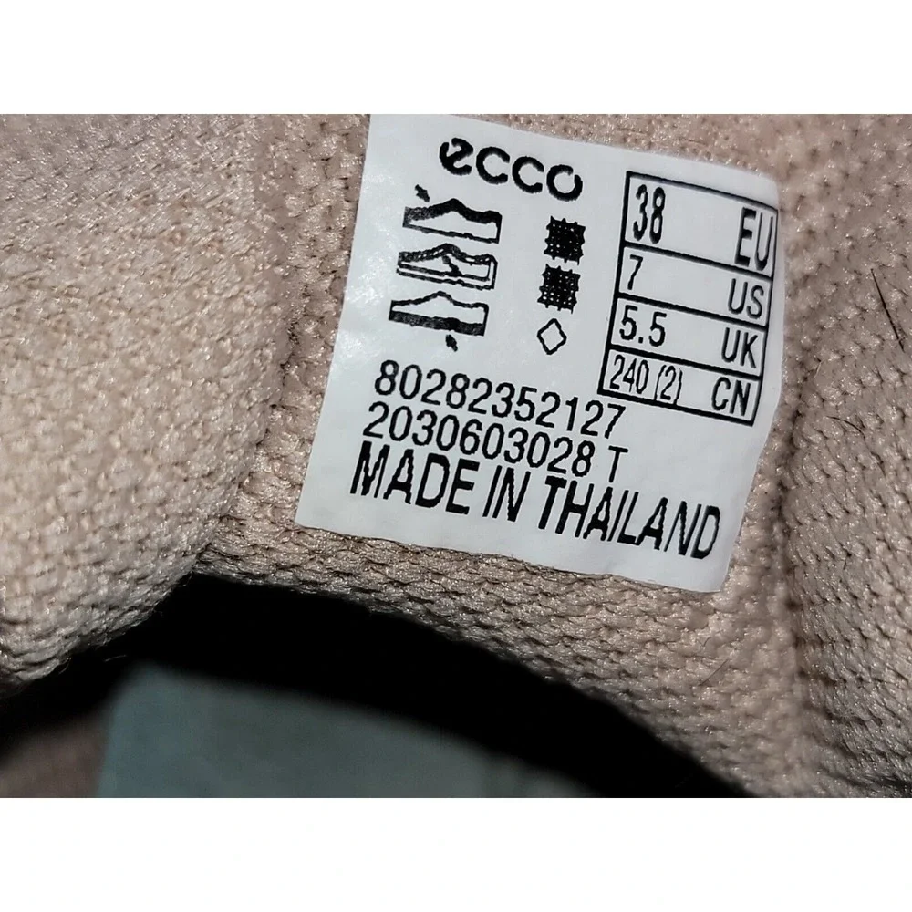 Ecco Biom Womens Aex Trainer Brown Athletic Running Shoes Size 7 US / 38 EU‎